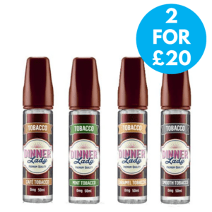 Dinner Lady Tobacco 0mg 50ml Shortfill (70VG/30PG)