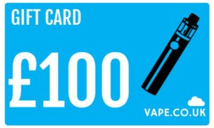£100 gift card discount to uk vape retailer vape.co.uk