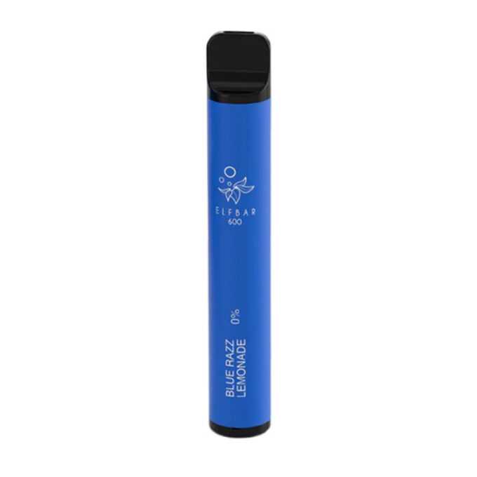 0mg ELF Bar 600 (0% Nicotine Free) blue razz lemonade