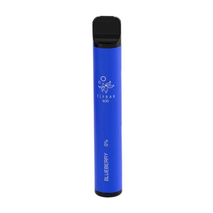 0mg ELF Bar 600 (0% Nicotine Free) blueberry