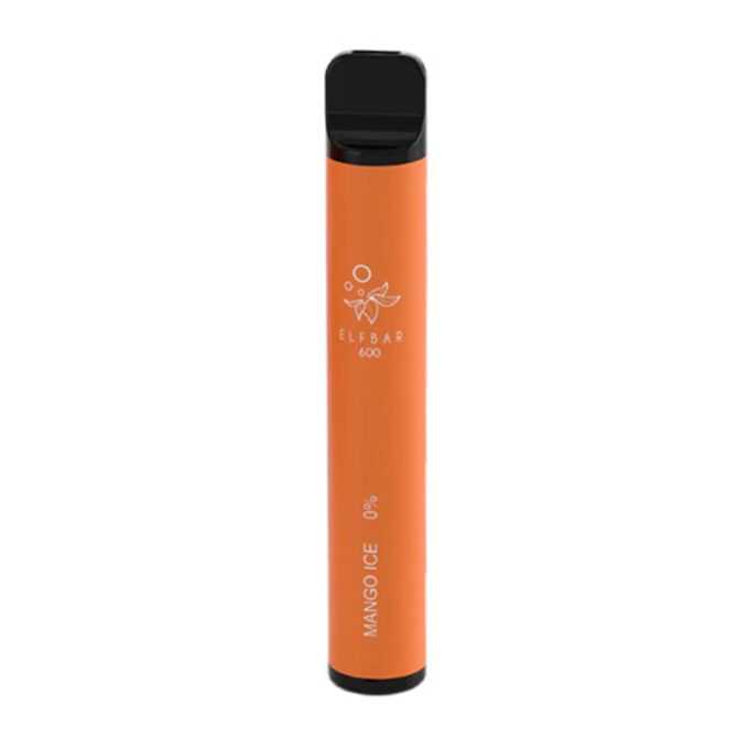 0mg ELF Bar 600 (0% Nicotine Free) mango ice