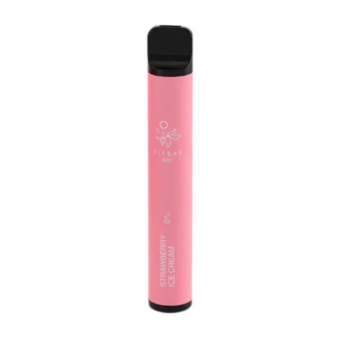 0mg ELF Bar 600 (0% Nicotine Free) strawberry ice cream