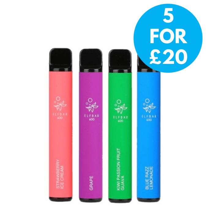nicotine free elf bar 5 for £20