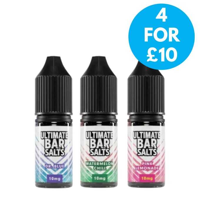 10mg ultimate bar nic salts 4 for £10