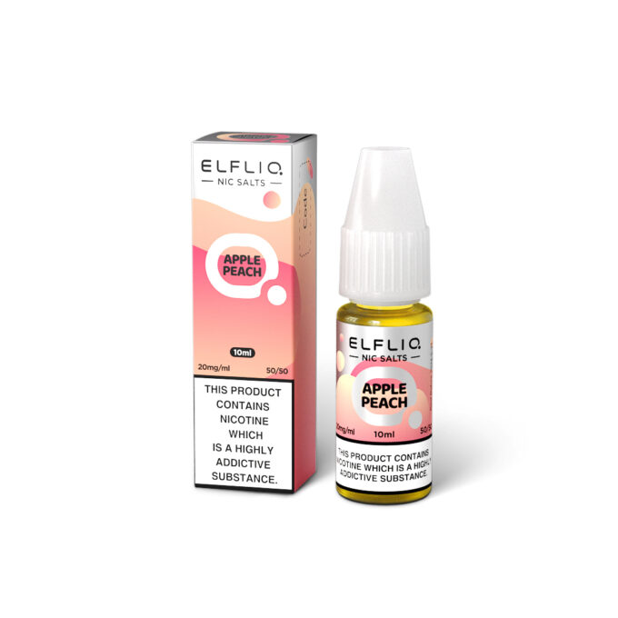 20mg (2%) ELFLIQ By Elf Bar 10ml Nic salt apple peach