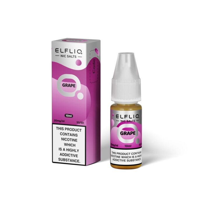 20mg (2%) ELFLIQ By Elf Bar 10ml Nic Salt grape