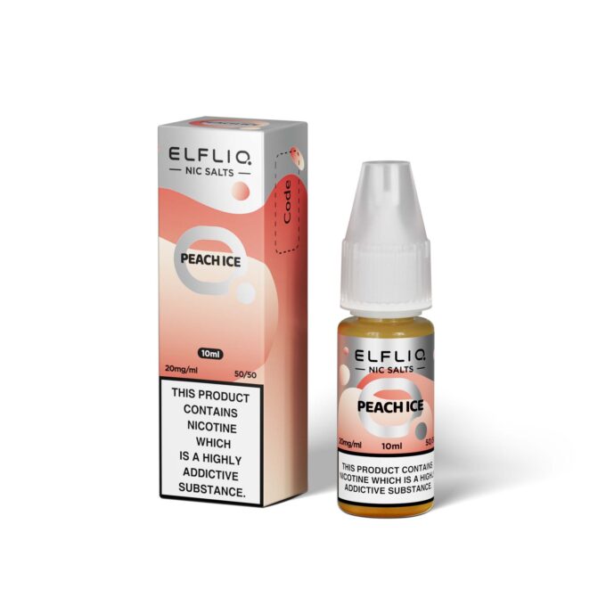 20mg (2%) ELFLIQ By Elf Bar 10ml Nic Salt peach ice