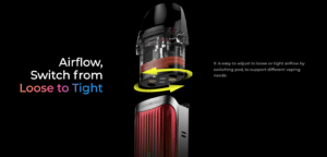 vaporesso luxe qs airflow
