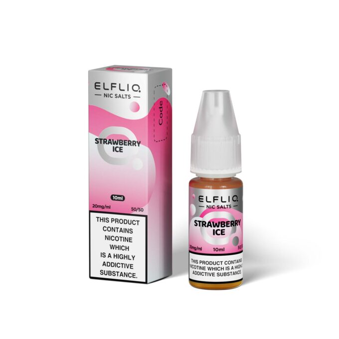 20mg (2%) ELFLIQ By Elf Bar 10ml Nic Salt strawberry ice