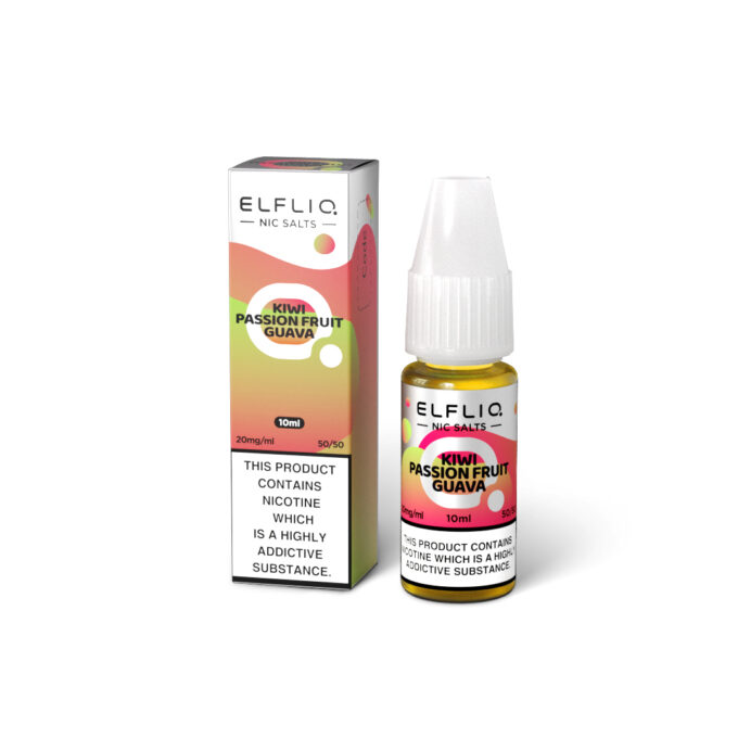 20mg (2%) ELFLIQ By Elf Bar 10ml Nic Salt kiwi passionfruit guava