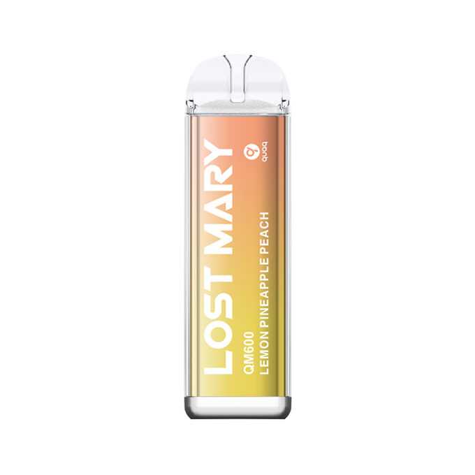 20mg ELF Bar Lost Mary QM600 lemon pineapple peach