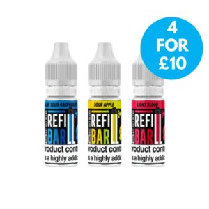 10mg Refill Bar Salts 10ml Nic Salts (50VG/50PG)