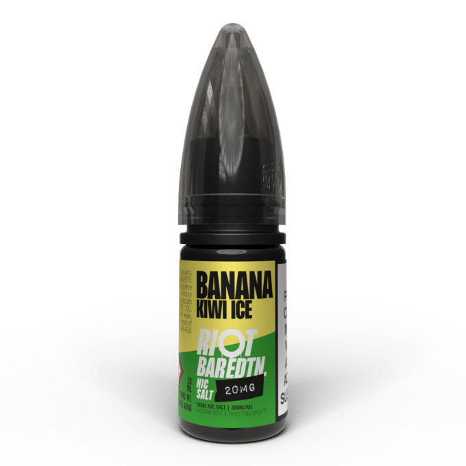 20mg Riot E-liquid BAR EDTN 10ml Nic Salts (50VG/50PG) banana kiwi ice