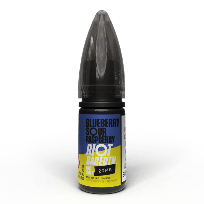 20mg Riot E-liquid BAR EDTN 10ml Nic Salts (50VG/50PG) blueberry sour raspberry