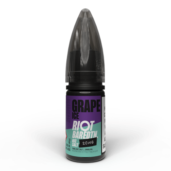 20mg Riot E-liquid BAR EDTN 10ml Nic Salts (50VG/50PG) grape ice
