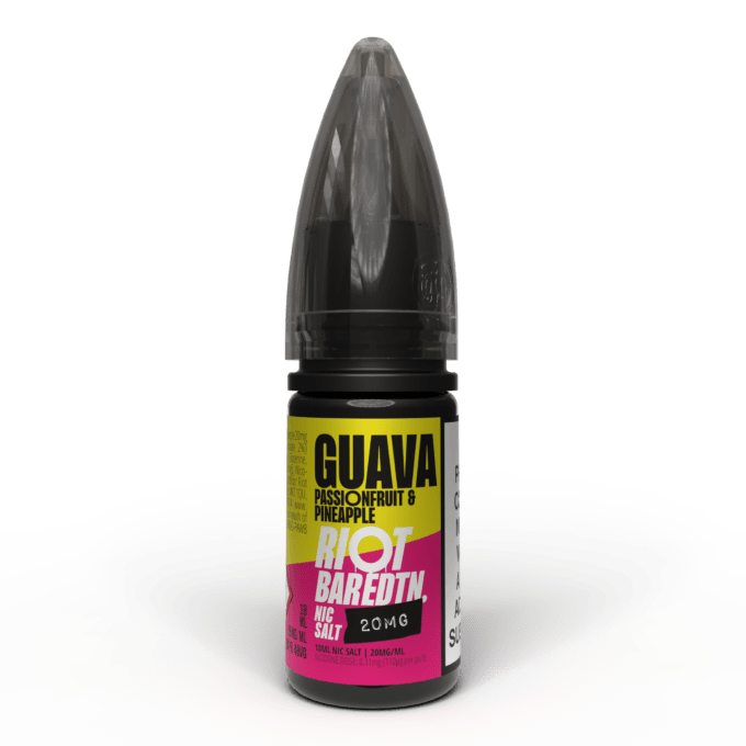20mg Riot E-liquid BAR EDTN 10ml Nic Salts (50VG/50PG) guava pineapple passionfruit
