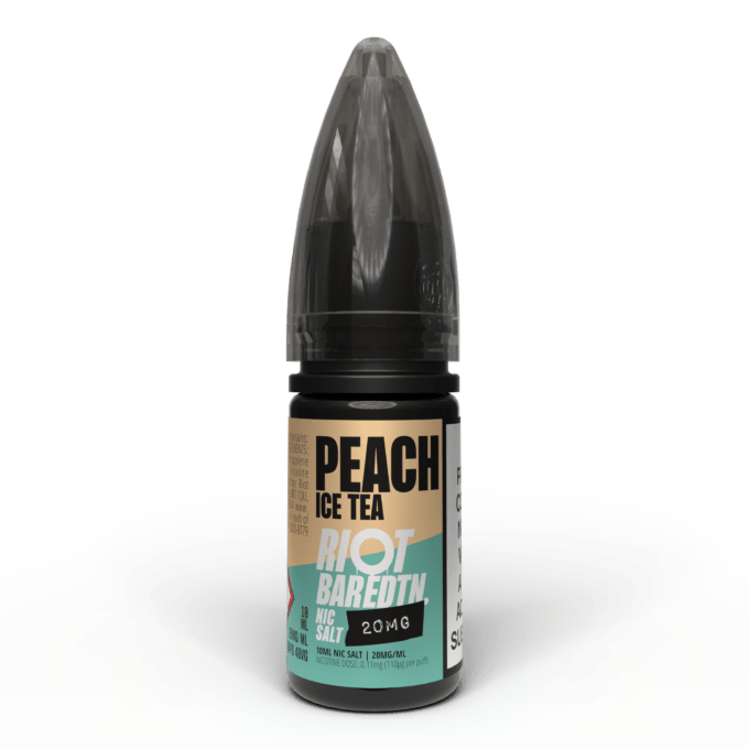 20mg Riot E-liquid BAR EDTN 10ml Nic Salts (50VG/50PG) peach ice tea