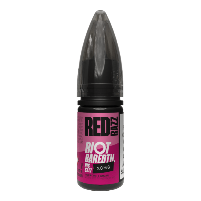 20mg Riot E-liquid BAR EDTN 10ml Nic Salts (50VG/50PG) red razz