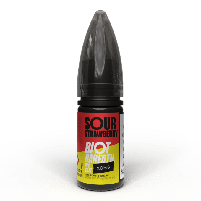 20mg Riot E-liquid BAR EDTN 10ml Nic Salts (50VG/50PG) sour strawberry
