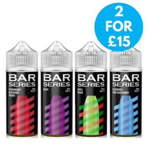 0mg Bar Series 100ml Shortfill (70VG_30PG) 2 for £15 with free next day shipping over £20