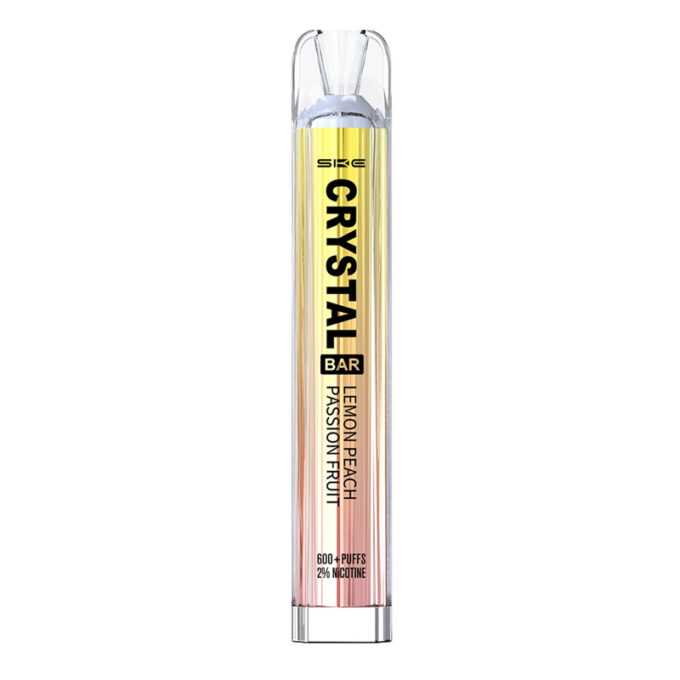20mg SKE Crystal Bar Disposable Vape lemon peach passionfruit