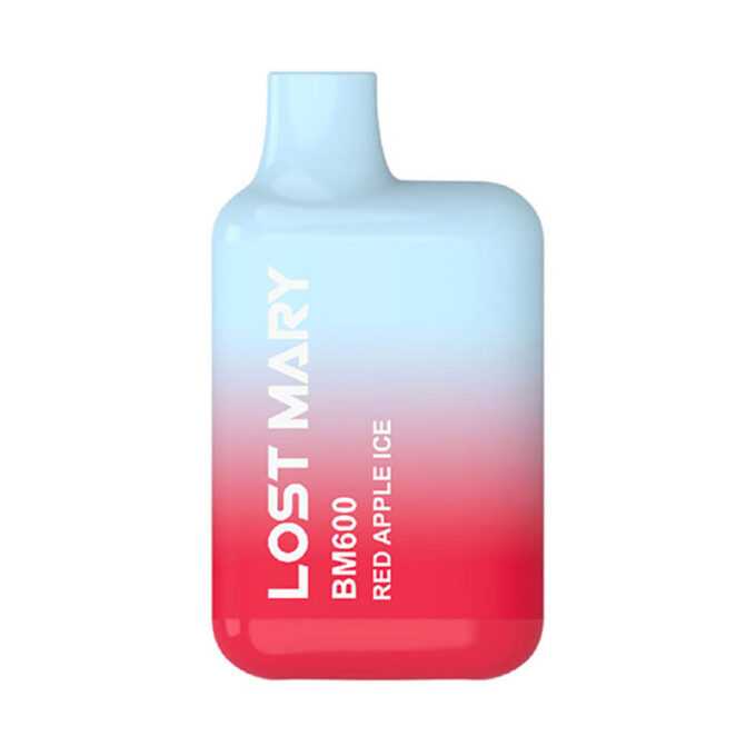 20mg Lost Mary BM600 Disposable 600 Puffs red apple ice