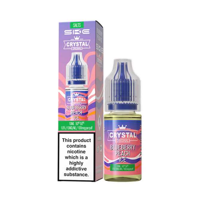 10mg SKE Crystal Original 10ml Nic Salts (50VG/50PG) Blueberry-Peach