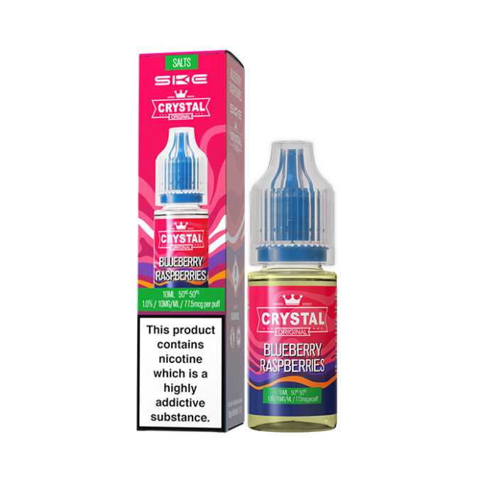 10mg SKE Crystal Original 10ml Nic Salts (50VG/50PG) Blueberry Raspberries