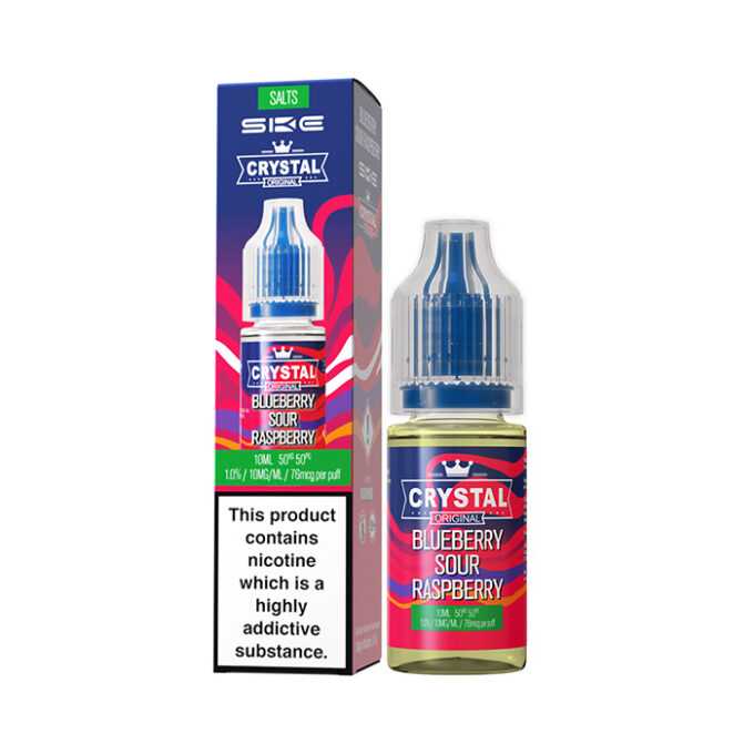 10mg SKE Crystal Original 10ml Nic Salts (50VG/50PG) Blueberry Sour Raspberry