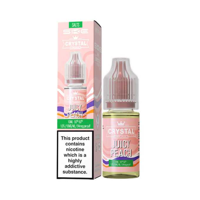 10mg SKE Crystal Original 10ml Nic Salts (50VG/50PG) Juicy-Peach