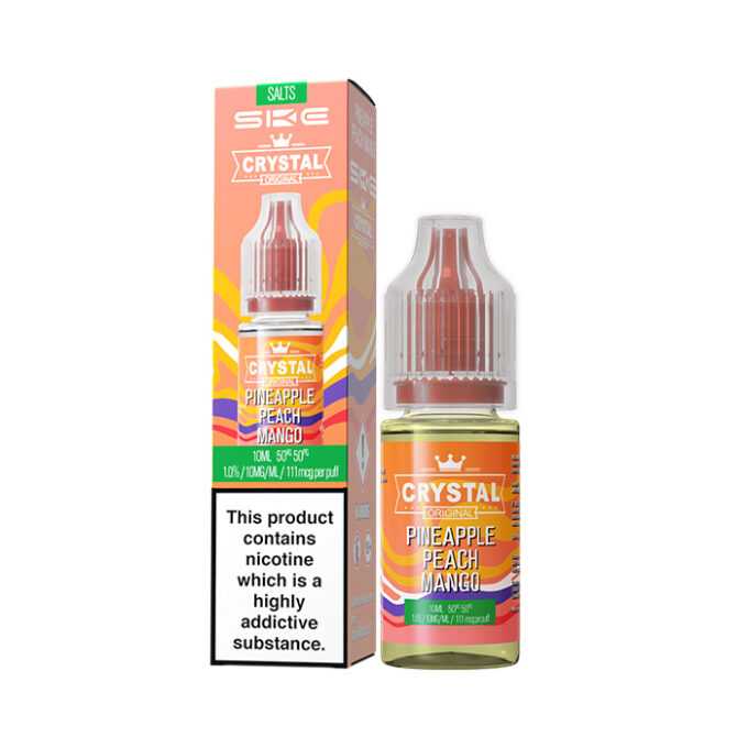 10mg SKE Crystal Original 10ml Nic Salts (50VG/50PG) Pineapple-Peach-Mango