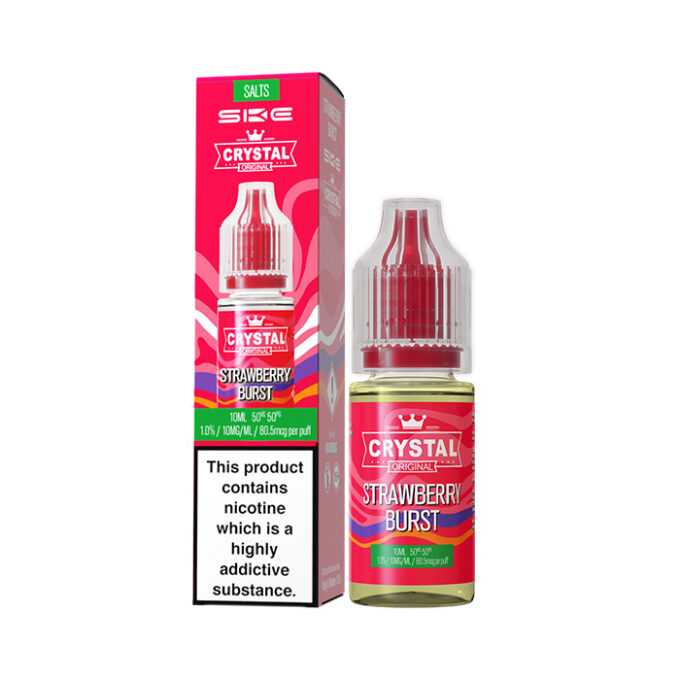 10mg SKE Crystal Original 10ml Nic Salts (50VG/50PG) Strawberry Burst