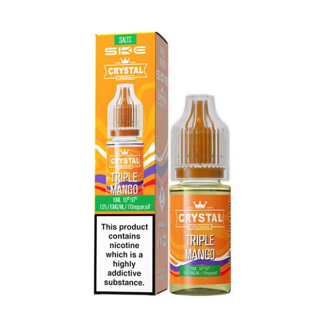 10mg SKE Crystal Original 10ml Nic Salts (50VG/50PG) Triple-Mango