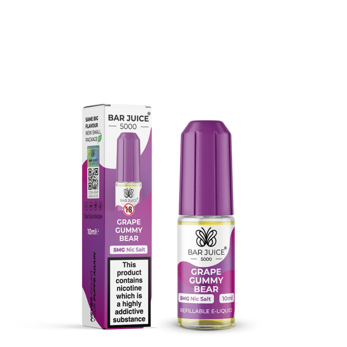 Grape gummy bear 5mg bar juice 5000