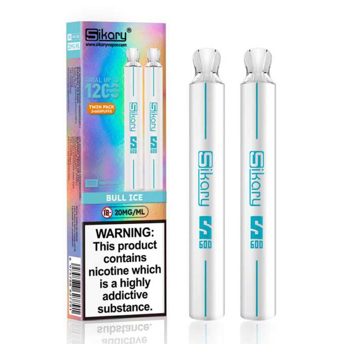 20mg SKE Sikary S600 Twin Pack Disposable Vapes
