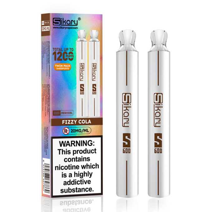 20mg SKE Sikary S600 Twin Pack Disposable Vapes