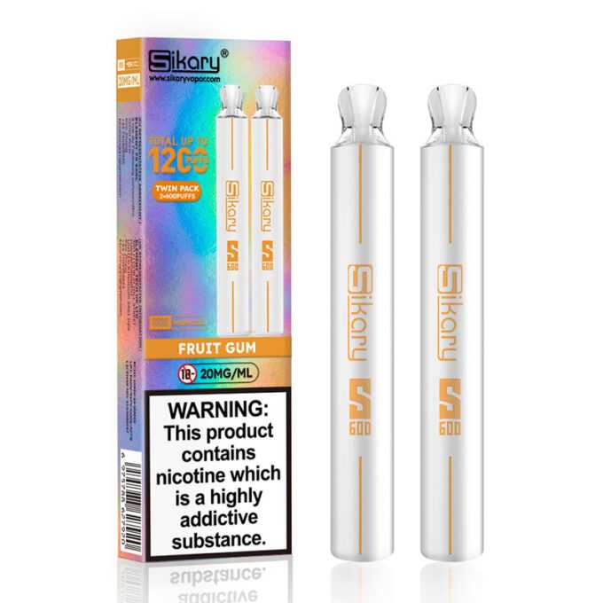 20mg SKE Sikary S600 Twin Pack Disposable Vapes