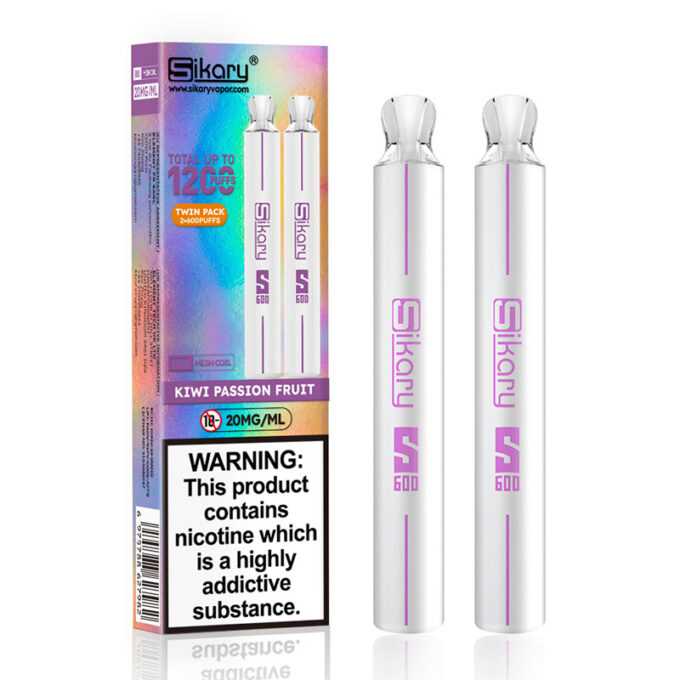 20mg SKE Sikary S600 Twin Pack Disposable Vapes