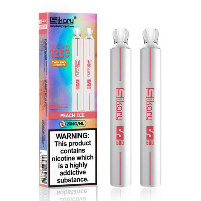 20mg SKE Sikary S600 Twin Pack Disposable Vapes
