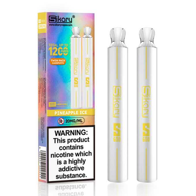 20mg SKE Sikary S600 Twin Pack Disposable Vapes