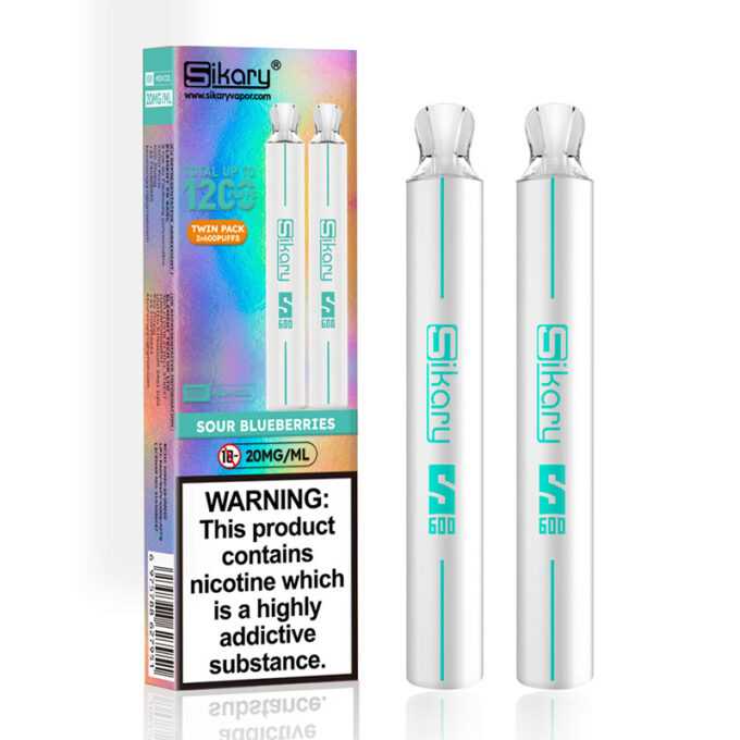20mg SKE Sikary S600 Twin Pack Disposable Vapes