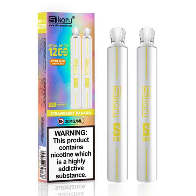 20mg SKE Sikary S600 Twin Pack Disposable Vapes