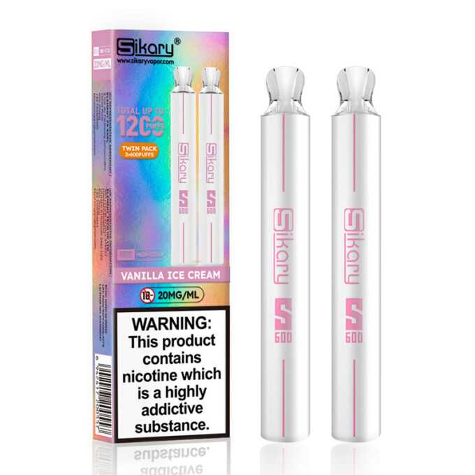 20mg SKE Sikary S600 Twin Pack Disposable Vapes