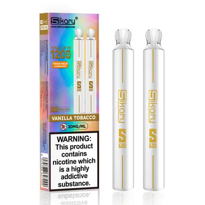 20mg SKE Sikary S600 Twin Pack Disposable Vapes