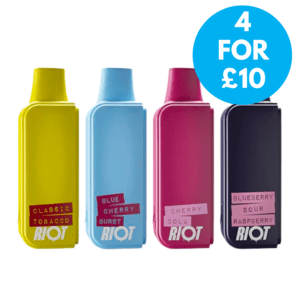 Riot connex pods 4 for £10