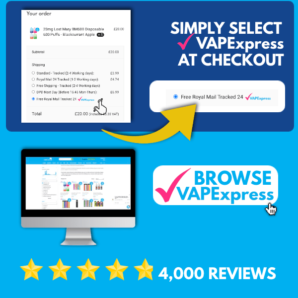 vape express checkout