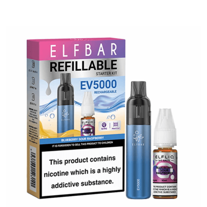 Elf Bar 20mg (2%) EV5000 Refillable Disposable Kit