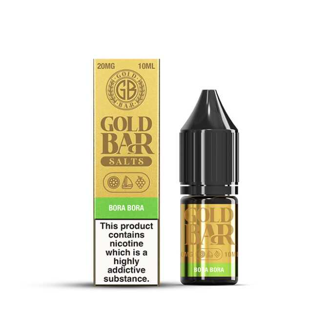 20mg (2%) Gold bar 10ml Nic Salt Bora Bora