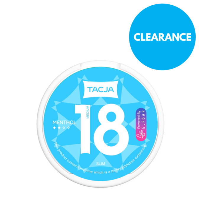TACJA Snus by Elf Bar - 18mg Nicotine Pouches CLEARANCE