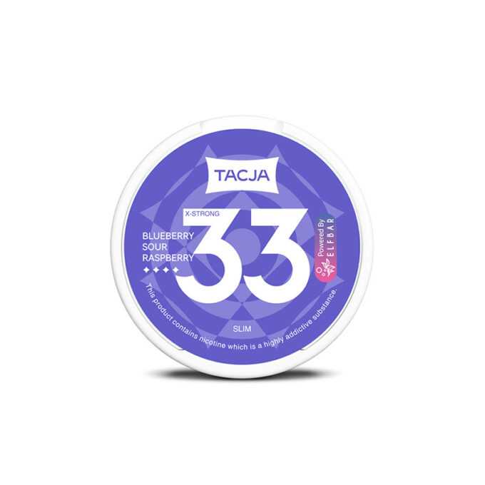 TACJA by Elf Bar - 33mg Nicotine Pouches blueberry sour raspberry